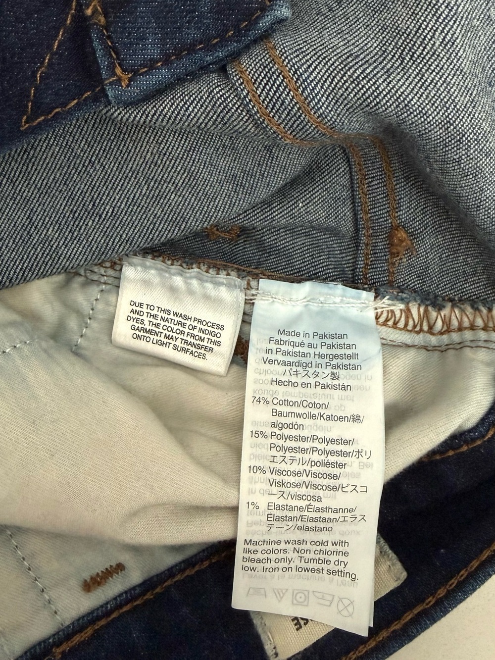 Madewell 9”Mid Rise Dark Blue Skinny Jeans - Picture 8 of 8